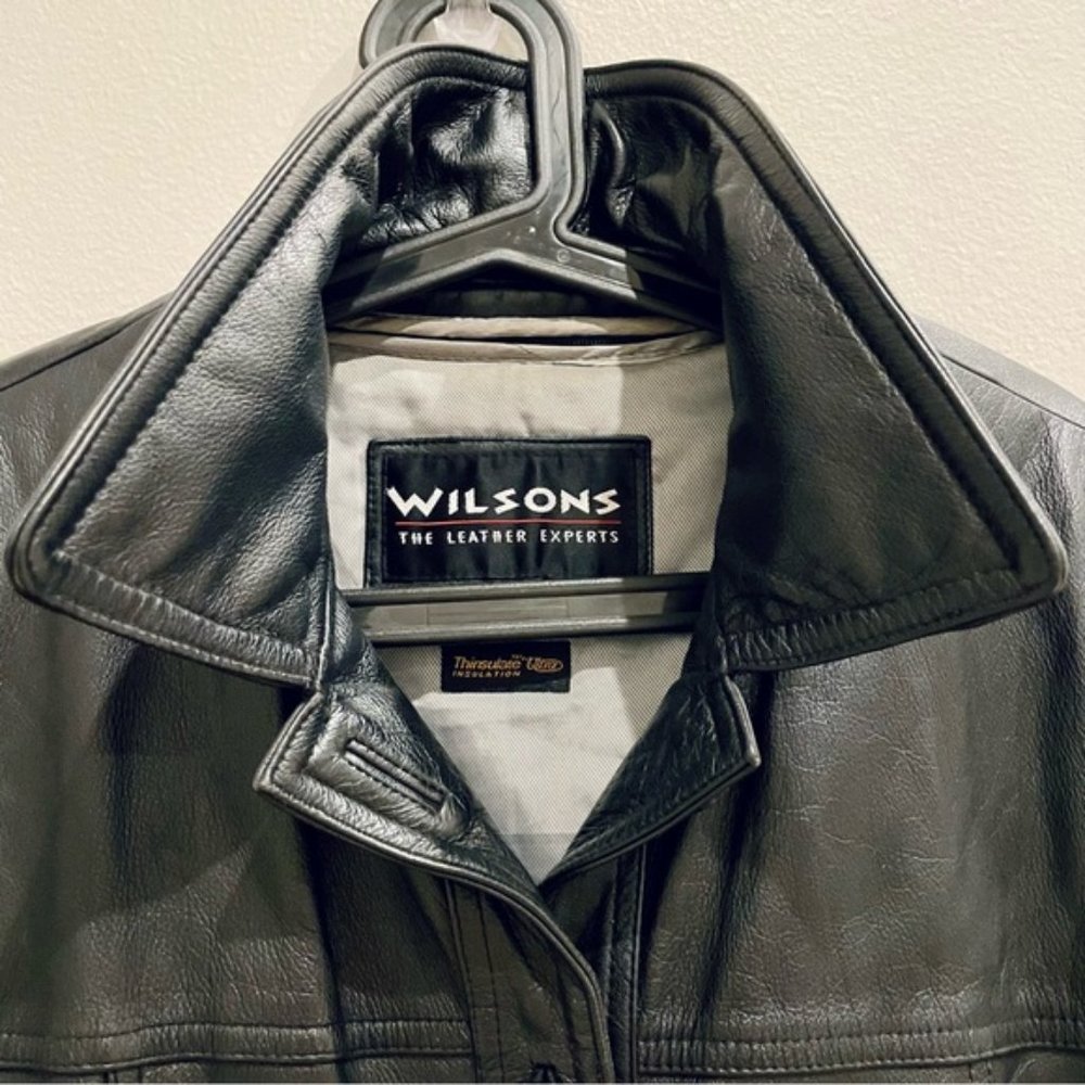 Wilsons Leather Women’s Belted Jacket w/ Removable 3M Thinsulate Liner | Size XL - Picture 3 of 16